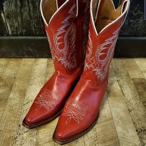 Red Nocona cowboy boots